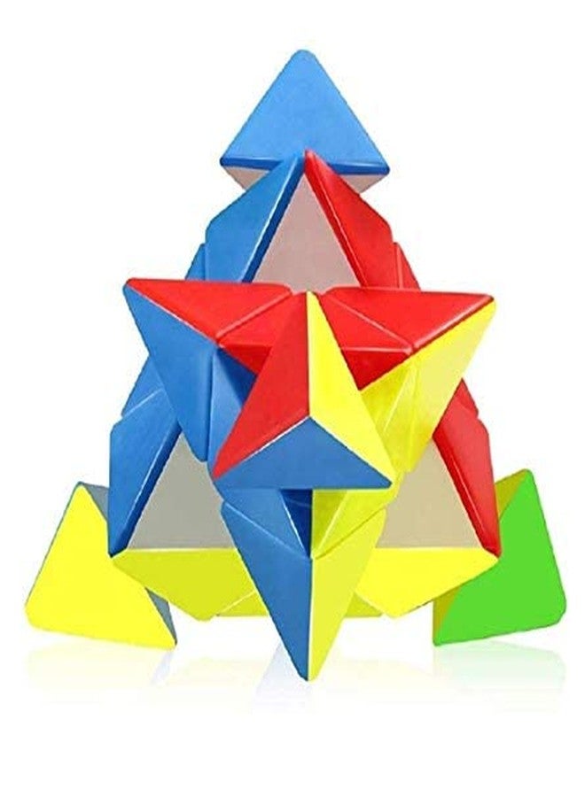 BRIJBAZAAR Pyramid Cube 3 * 3 Super Speed Triangle Puzzle Cube Stickerless - Image 4